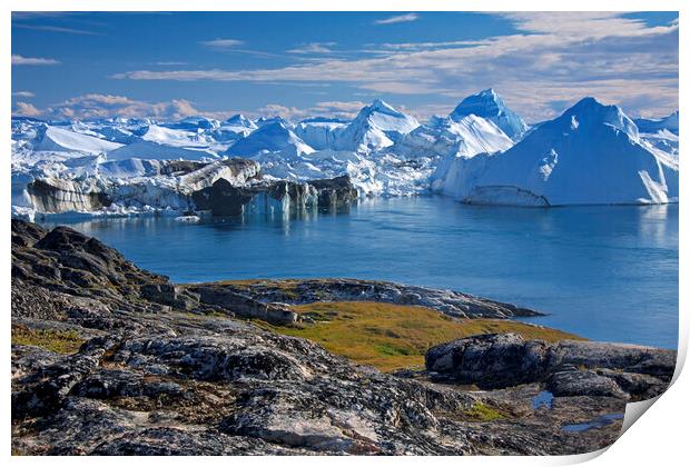 Kangia Icefjord, Greenland Print by Arterra 