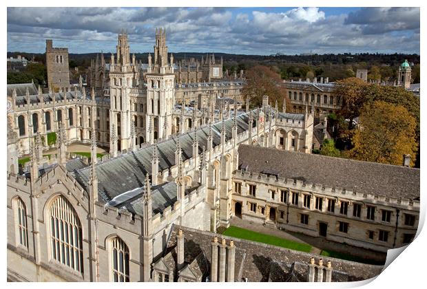 All Souls College in Oxford Print by Arterra 