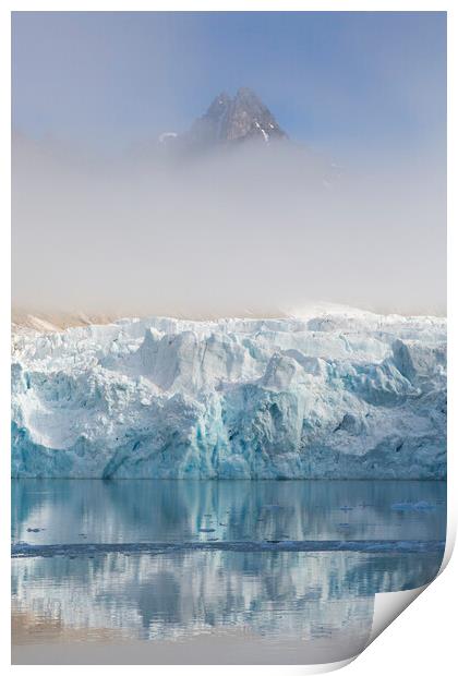 Waggonwaybreen Glacier in Albert I Land, Svalbard Print by Arterra 