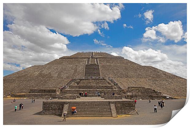 Pyramid of the Sun, Teotihuacán, Mexico Print by Arterra 