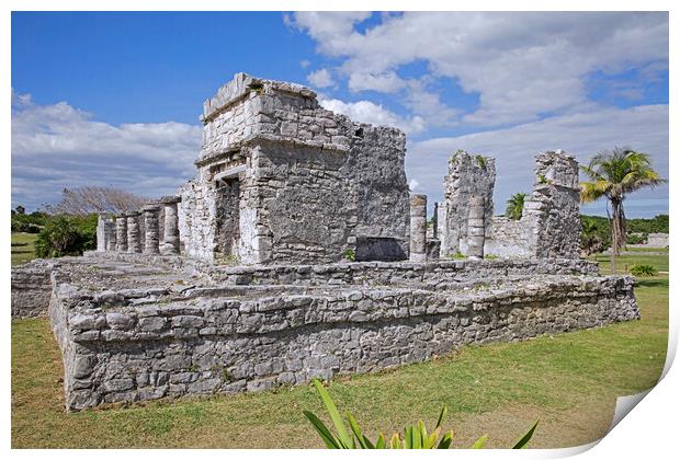 Maya Temple at Tulum, Yucatan, Mexico Print by Arterra 