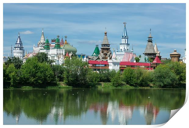 The Kremlin in Izmailovo. Print by Valerii Soloviov