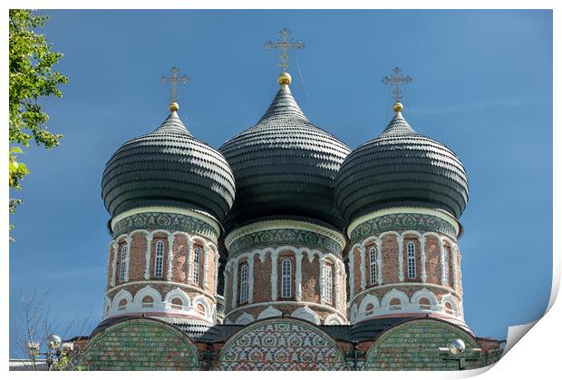 The Church dome. Print by Valerii Soloviov