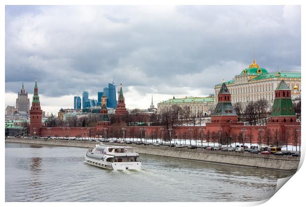 Panorama Of Moscow Kremlin. Print by Valerii Soloviov