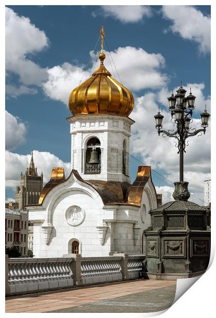 The Cathedral Of Christ The Savior. Print by Valerii Soloviov