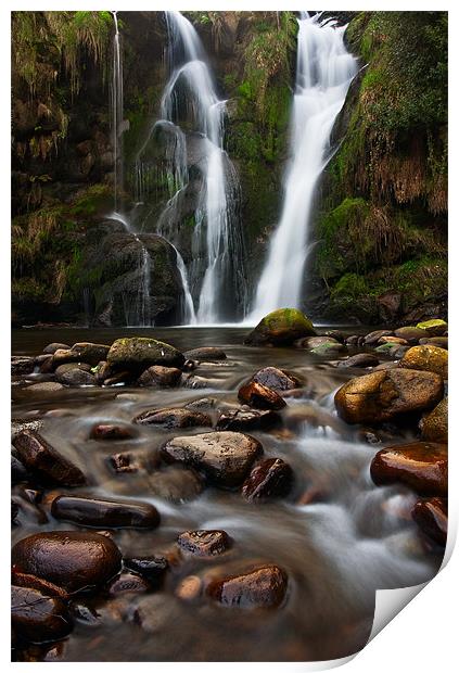 Serene Waterfall Oasis Print by Jim Round