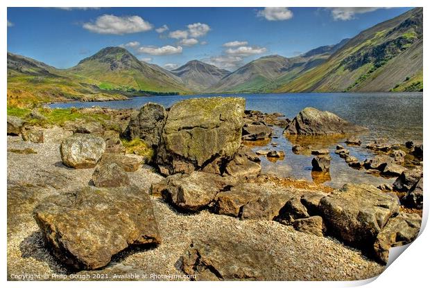 WASTWATER IN THE LAKES Print by Philip Gough