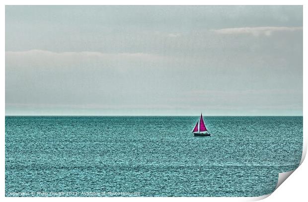 Sailing on the Coast Print by Philip Gough