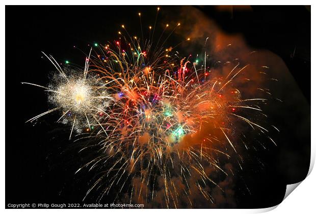 FIREWORKS SHAPES Print by Philip Gough