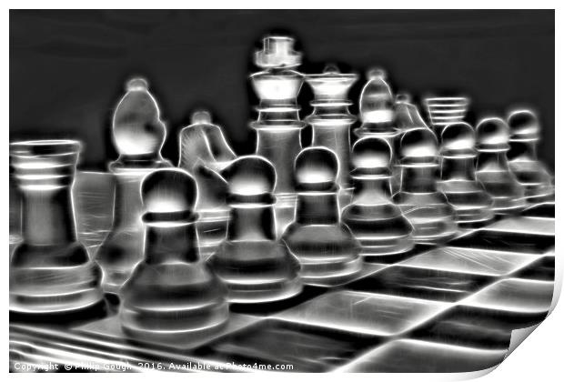 Dramatic Chess Print by Philip Gough