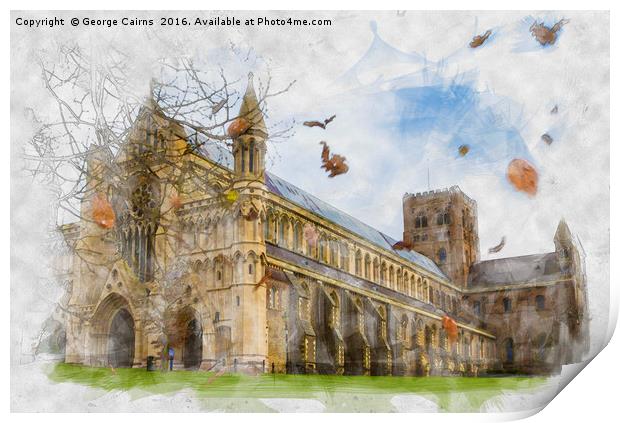 Autumn Abbey  Print by George Cairns