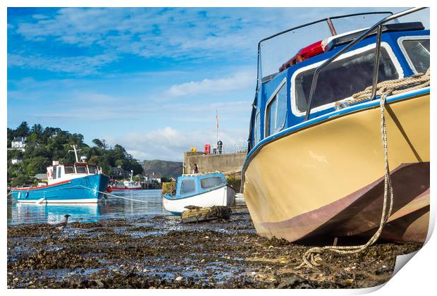 Tide Out in Oban Print by George Cairns