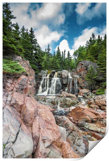 Canadian Waterfall Print by George Cairns