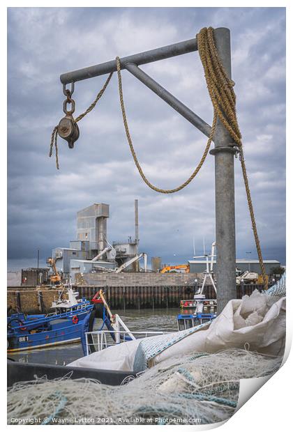 Whitstable Harbour Print by Wayne Lytton