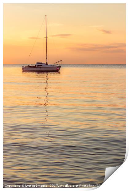 Lonely boat 2 Print by Wayne Lytton