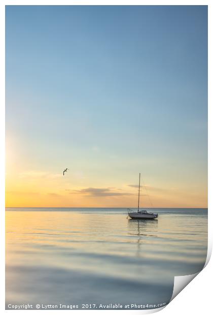 Lonely Boat 3 Print by Wayne Lytton