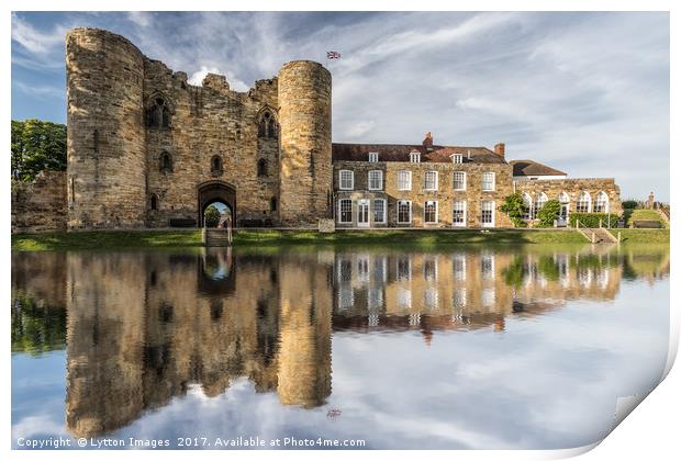 Tonbridge Castle Reflections 2 Print by Wayne Lytton
