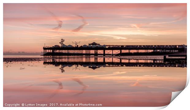 Herne Bay Pier Reflections Print by Wayne Lytton