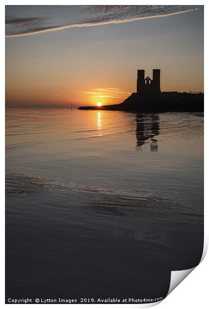 Sunrise and silhouettes  Print by Wayne Lytton