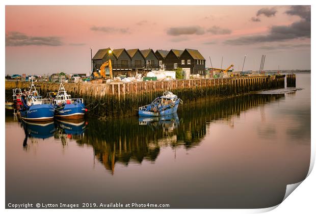 Morning Skies - Whitstable Harbour Print by Wayne Lytton