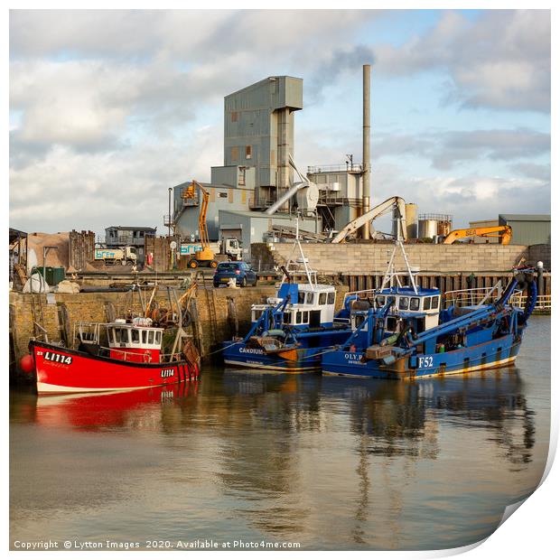 Whitstable Harbour Print by Wayne Lytton