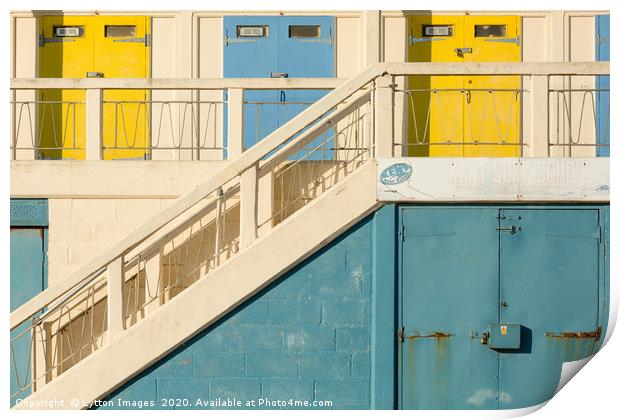 Yellow and Blue Print by Wayne Lytton