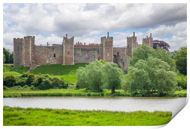 Majestic Medieval Fortress Print by Kevin Snelling