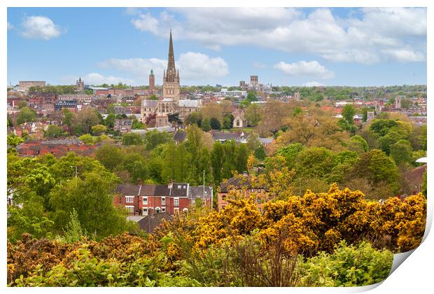 Captivating Norwich Skyline Print by Kevin Snelling