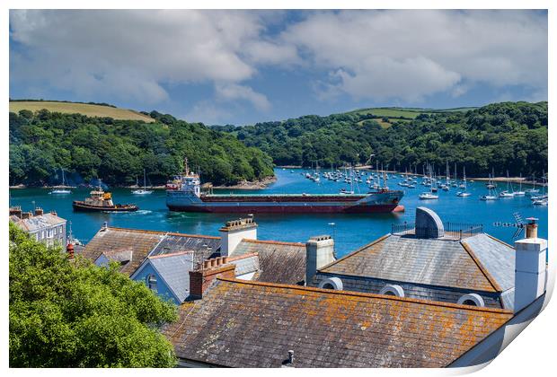 Fowey Harbour Print by Kevin Snelling
