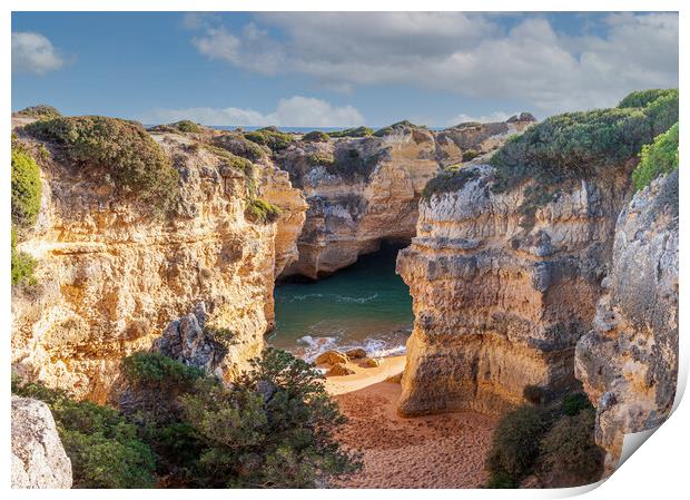 Hidden Paradise in Algarve Print by Kevin Snelling