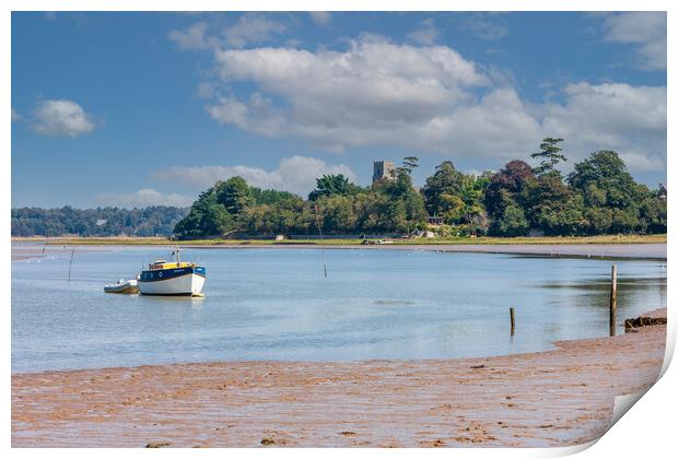 Serene River Landscape Print by Kevin Snelling