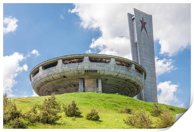 The Majestic Brutalism of Buzludzha Print by Kevin Snelling