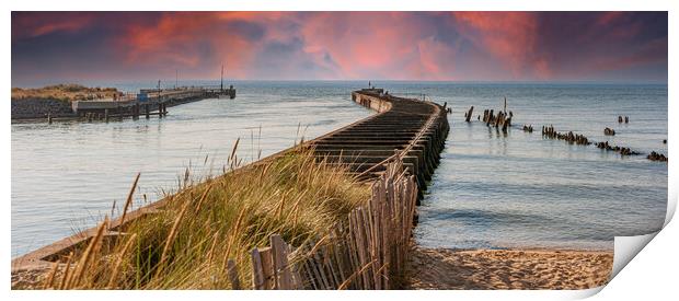 Serene Suffolk Coastline Print by Kevin Snelling