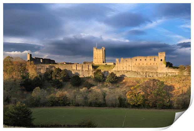 Richmond Castle, North Yorkshire Print by Chris Harris