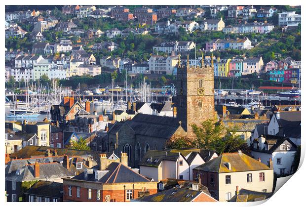 Dartmouth and Kingswear Print by Chris Harris