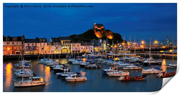 Ilfracombe by night Print by Chris Harris