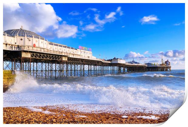 Brighton Palace Pier Print by Chris Harris