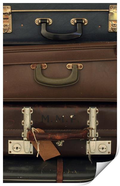 Suitcase Print by bliss nayler