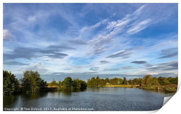 Tranquil Norfolk sky Print by Tom Dolezal