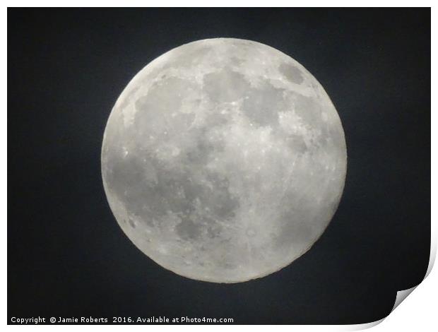 Moon Print by Jamie Roberts