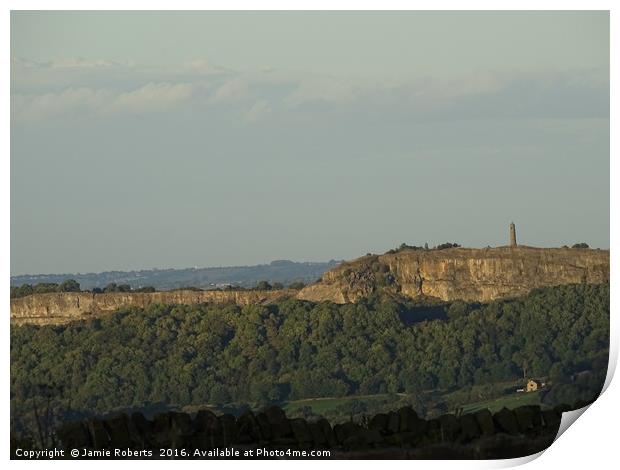 Crich Memorial Tower Print by Jamie Roberts