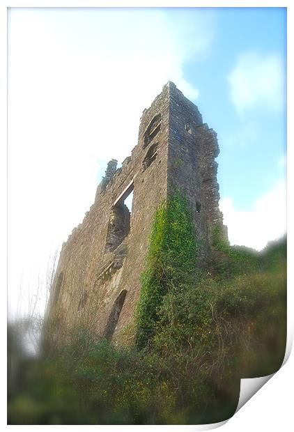 Laugharne Castle Print by Brian Spooner