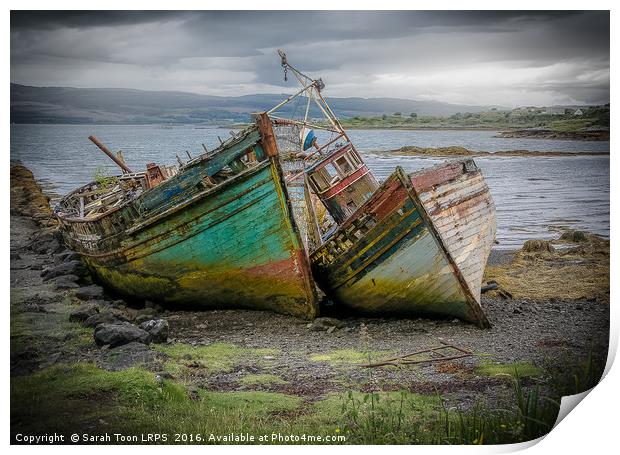 Shipwrecks of Mull Print by Sarah Toon LRPS