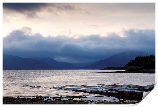 Loch Linnhe in Scotland Print by Jackie Davies