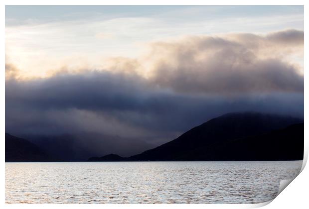 Loch Linnhe in Scotland Print by Jackie Davies