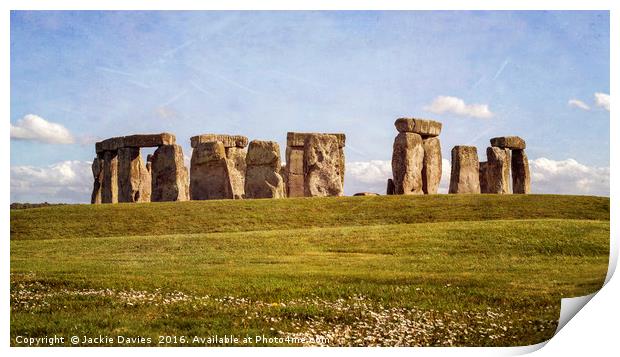 Stonehenge  Print by Jackie Davies
