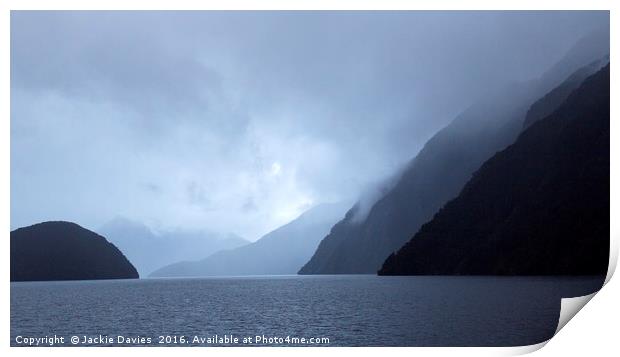 Doubtful Sound  Print by Jackie Davies