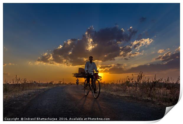 Returning home Print by Indranil Bhattacharjee