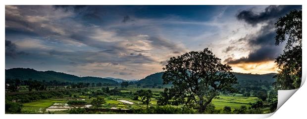The Joda Valley Print by Indranil Bhattacharjee