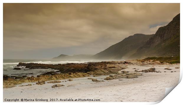 Misty Cliffs, South Africa Print by MazzBerg 